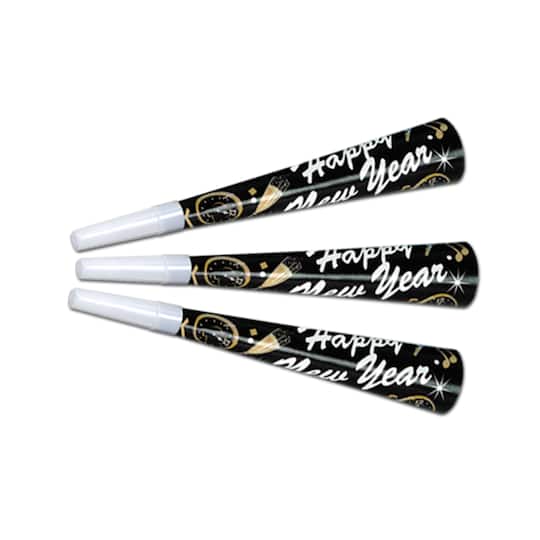 Beistle 9" New Year Tymes Horns, 100ct.